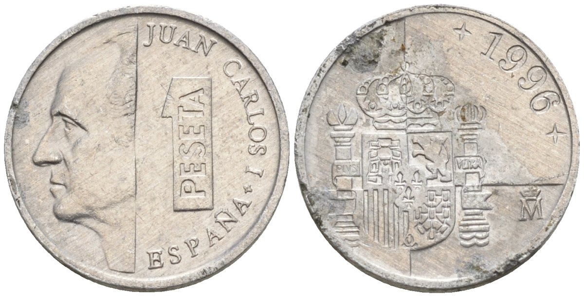 Испания 1 песета 1989 Хуан Карлос I (1975 - 2014) KM 832 алюминий 4154-522