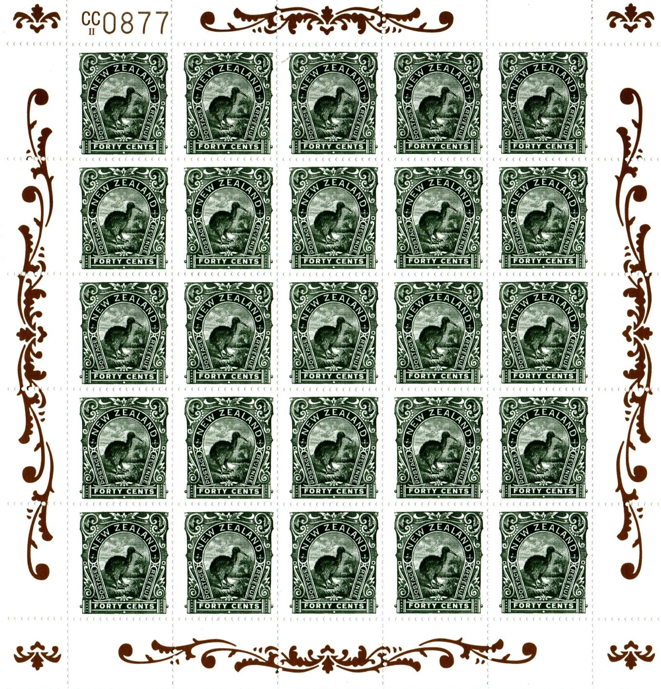 Новая Зеландия набор "коллекция столетия иллюстрированных изображений 1898" год выпуска 1998 альбом ограниченного тиража в футляре, содержащий пронумерованный сувенирный лист x25 каждого номинала