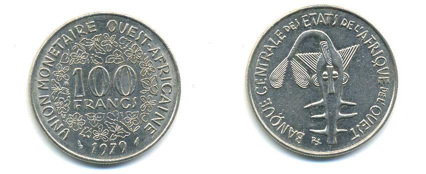 Западная Африка (BCEAO) 100 франков 2002 KM 4 никель 86-1713