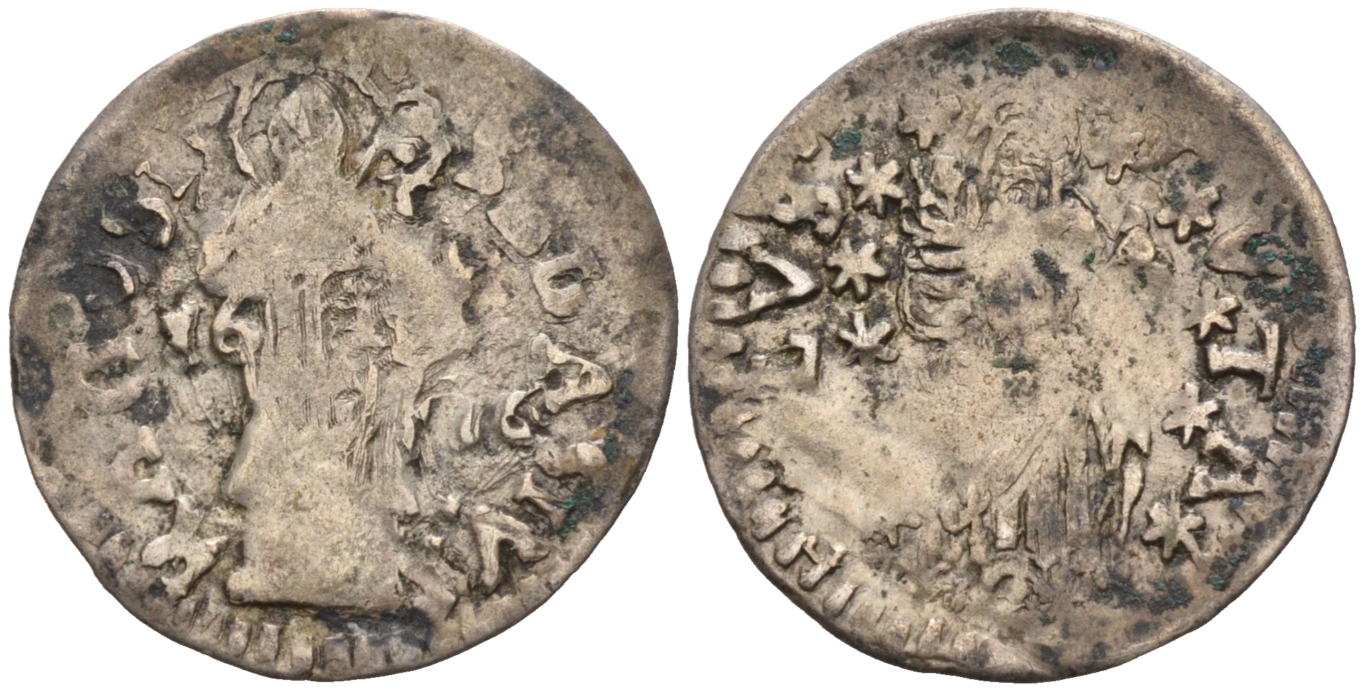 Рагуза 1 грозетто (денарий) 1691 КМ 5 серебро 1528-212