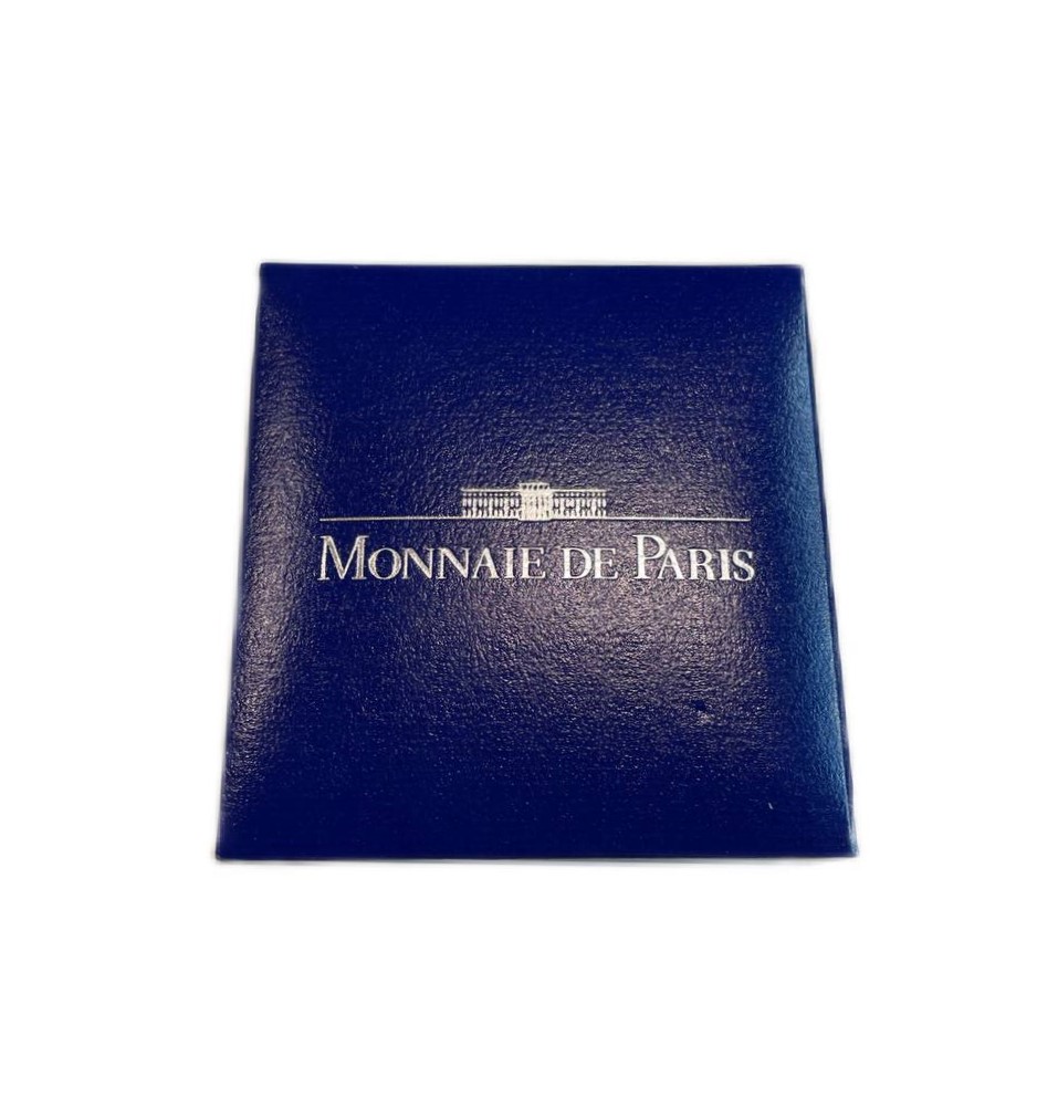 Франция 1 1/2 евро 2006 Жюль Верн, путешествие к центру Земли, в оригинальной коробке KM 2064 серебро  PROOF  3-4-11-19
