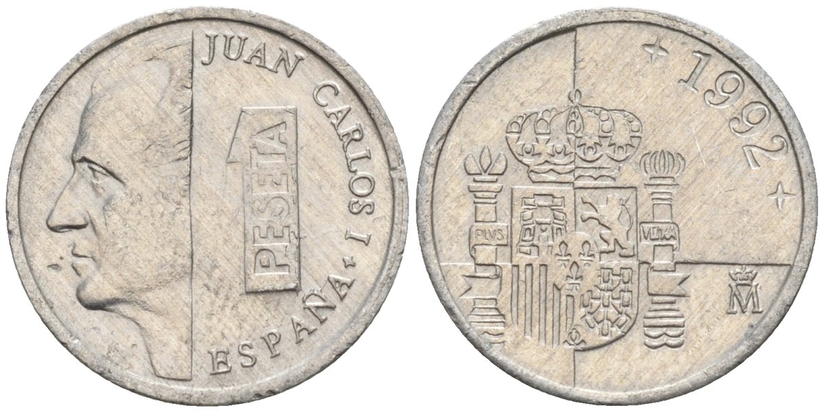 Испания 1 песета 1998 Хуан Карлос I (1975 - 2014) KM 832 алюминий 4154-518