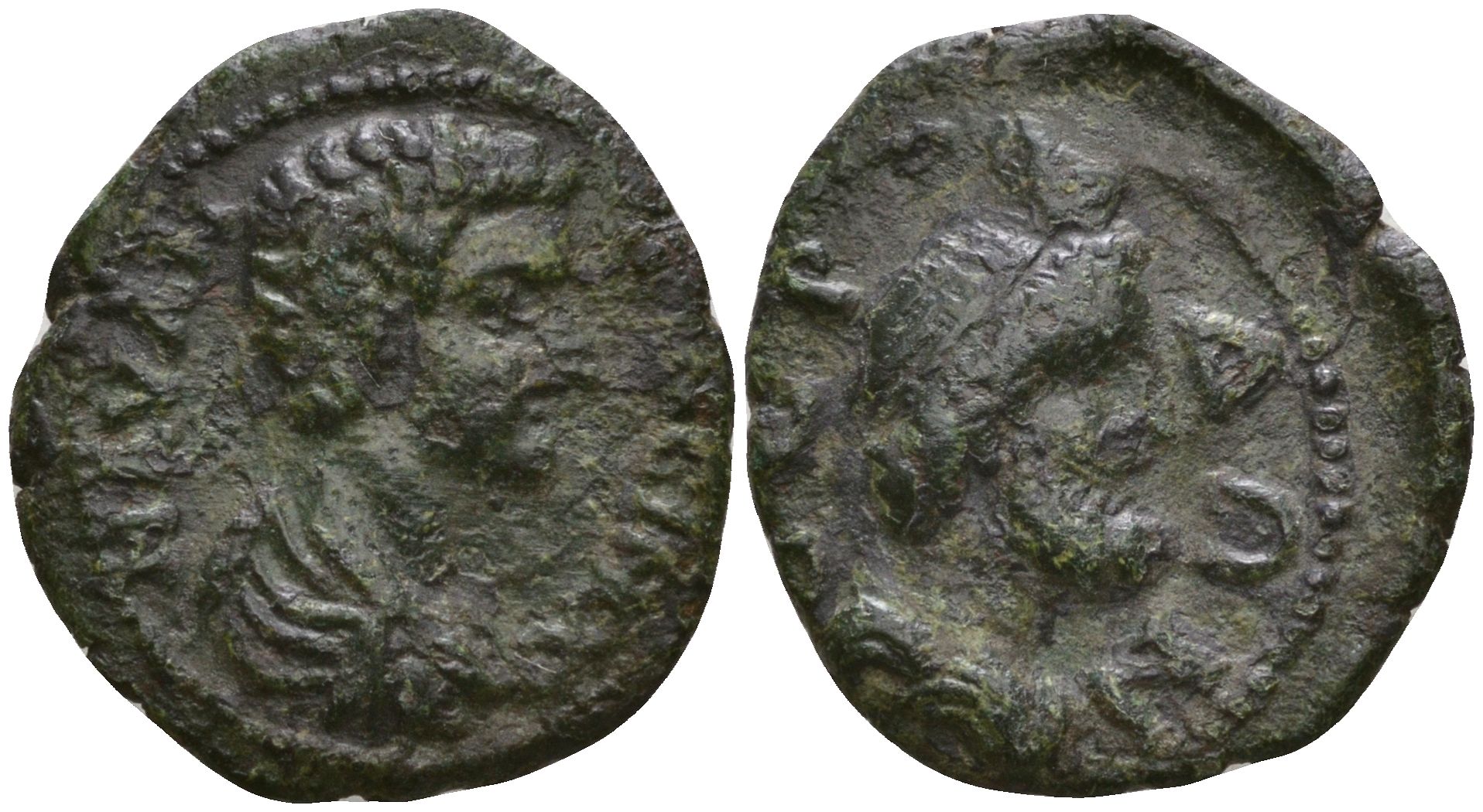 Римская Империя, Провинция Фракия, Сердика AE 198 - 217 Каракалла, бюст императора / бюст Сераписа Mouchmov 4832 бронза 1100-7-83