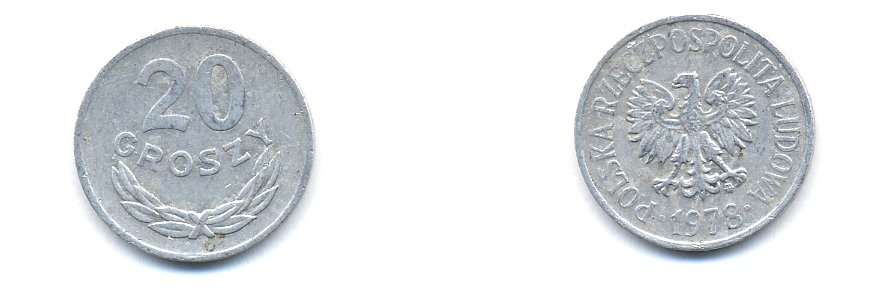 ПОЛЬША 20 ГРОШЕЙ 1978 KM A47 алюминий 4379-928