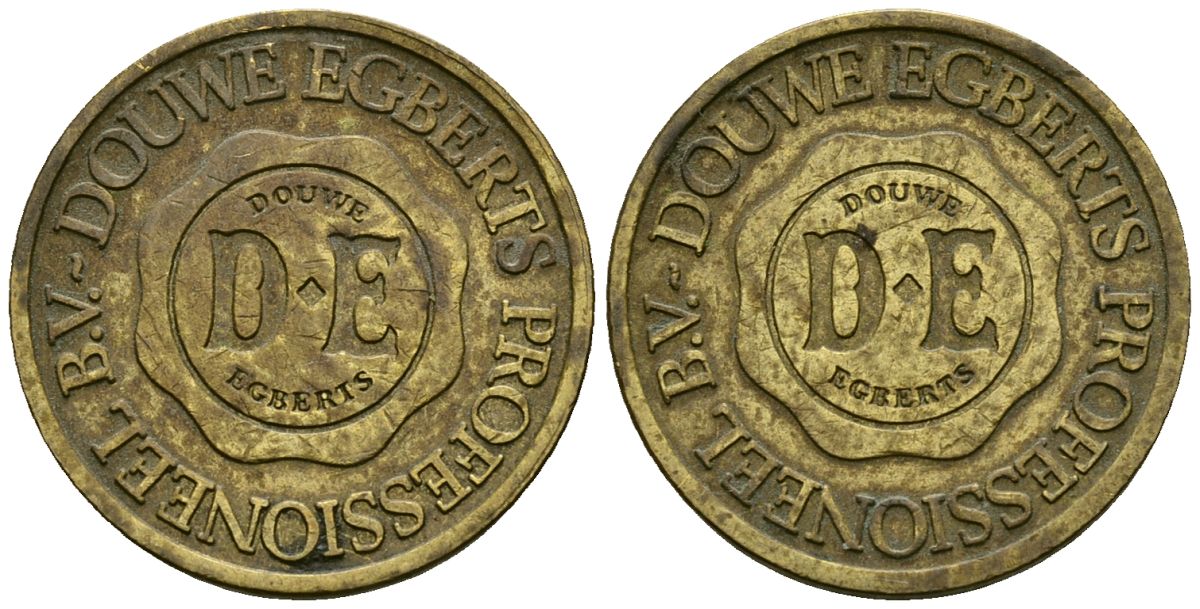 Нидерланды жетон ND жетон кофемашины - Douwe Egberts латунь 4167-414
