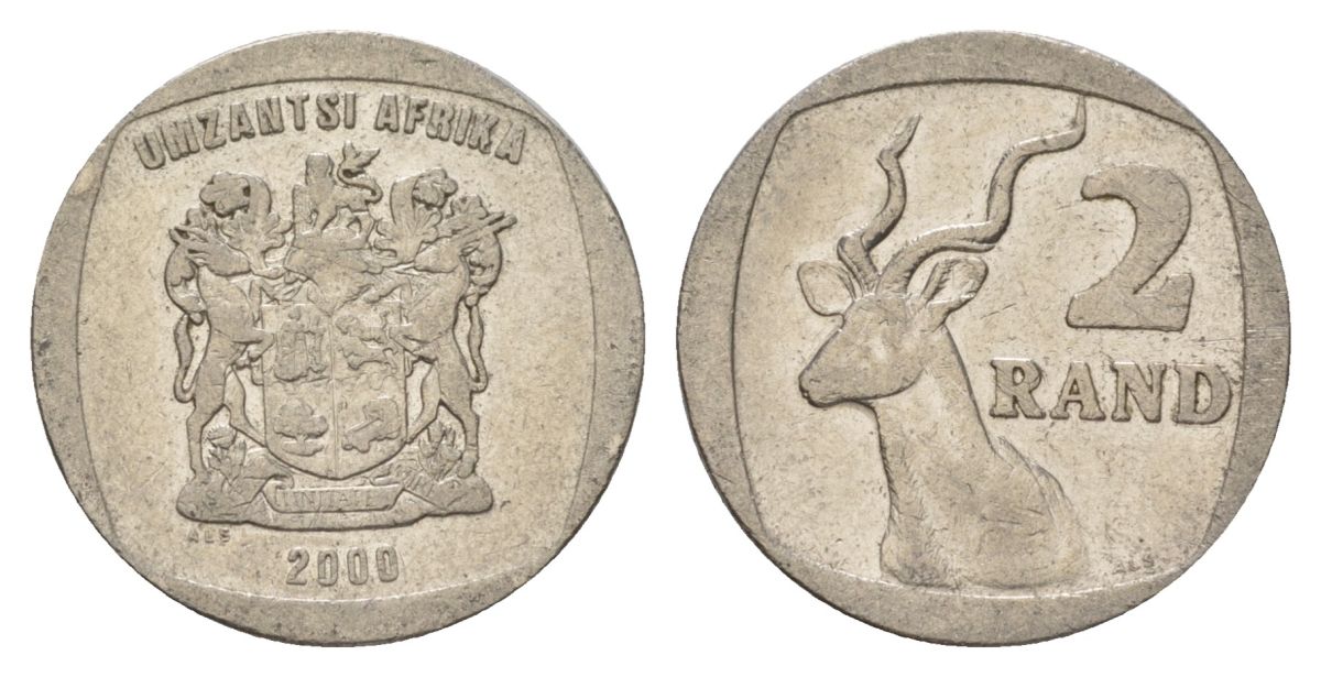 ЮАР 2 ранда 2000 KM 165 медь плакированная никелем 4626-1215