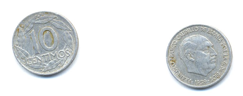 Испания 10 сентимо 1959 Франсиско Франко (1939-1975) KM 790 алюминий 29-351