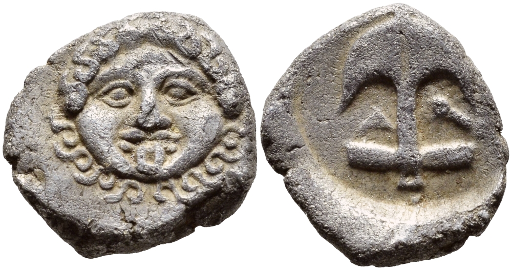 Древняя Греция, Фракия, Аполлония Понтика драхма V-IV вв. до н.э. серебро 270-245