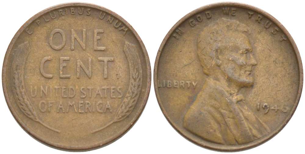 США 1 ЦЕНТ 1946 ЛИНКОЛЬН KM А132 медь цинк 218-522