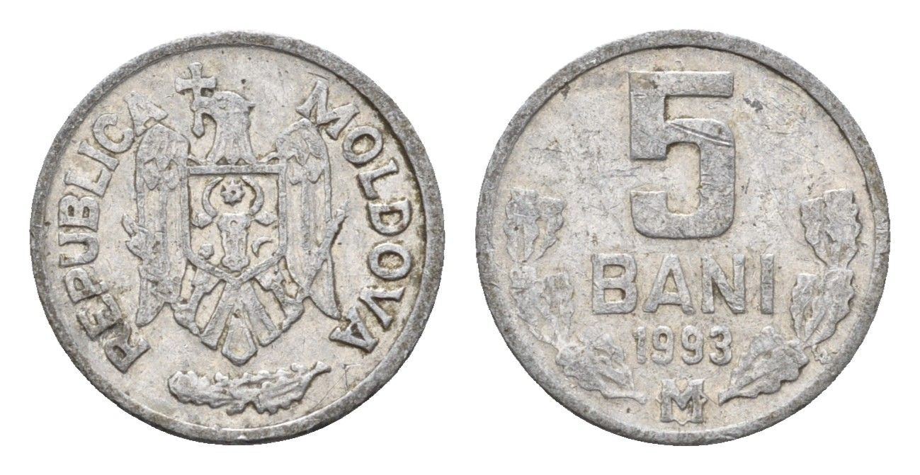 Молдавия (Молдова) 5 бань (бани) 1993 KM 2 алюминий 4689-967