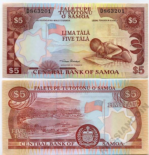 Самоа 5 тала 2002 ребенок Pick 33а(1) бумага UNC (пресс) 449-19-2