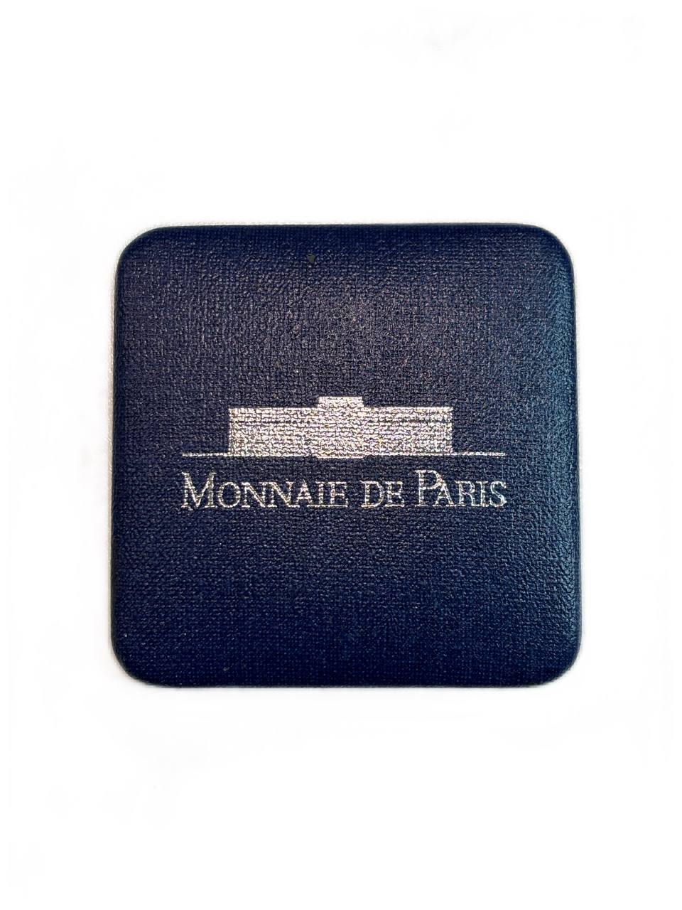 Франция 100 франков 1993 Жан Мулен. 50 лет Национального движения сопротивления, в оригинальной коробке, сертификат KM 1023 серебро  PROOF  1-6-4-49