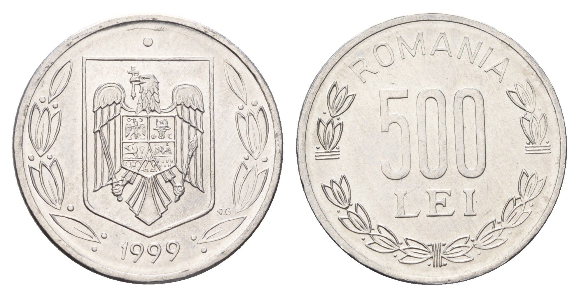 Румыния 500 лей (леев) 1999 KM 145 алюминий UNC 4364-1533