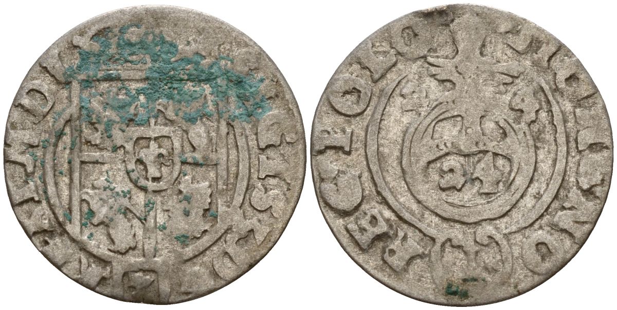 Польша 3 полкера (3 полторака - 1 крейцер) 1624 Сигизмунд III Ваза (1587-1632) Gorecki B.24, KM 41 серебро 4160-142