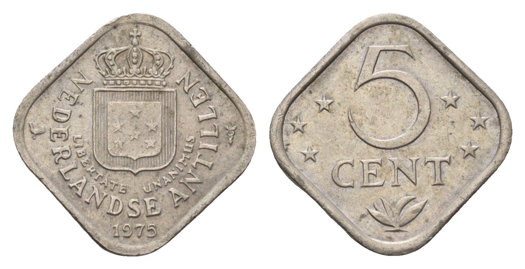 Нидерландские Антильские острова (Нидерландские Антилы) 5 центов 1975 KM 13 медно-никель 4674-856