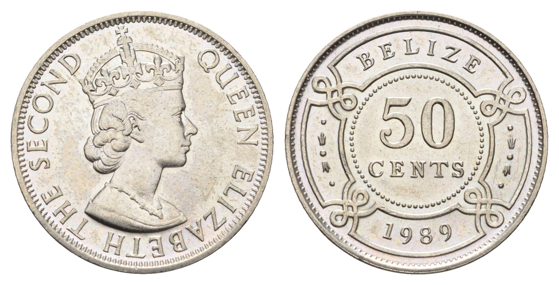 Белиз 50 центов 1989 KM 37 медно-никель UNC 4666-721