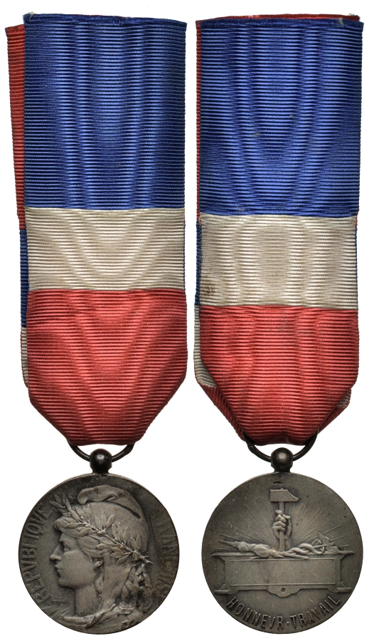 Франция медаль ND железные дороги, транспорт, малая 3831-612