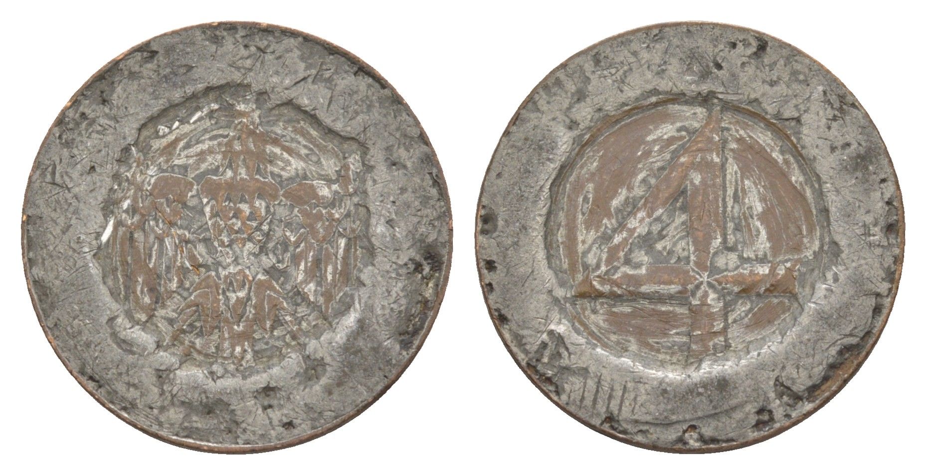 Германия игровой жетон? Имитирующий 4 рейхспфеннига 1932 тип - KM 75 4637-1144