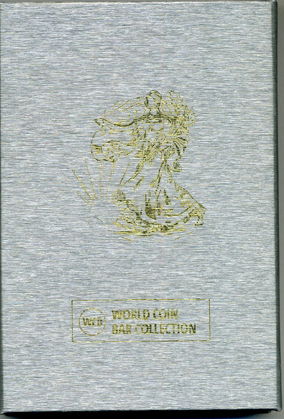 Малави 50 квача 2010 25 лет выпуску в США доллара шагающая свобода, вес 1 унция, тираж 2750, № 2123, монета в пластике и оригинальной коробке, WCB (WORLD COIN BAR COLLECTION), размер 66Х32 мм.  серебро  UNC  5-4-5-10