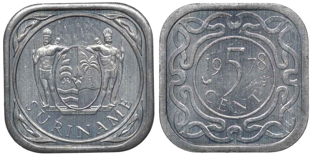 Суринам 5 центов 1978 KM 12.1a алюминий UNC 4118-543