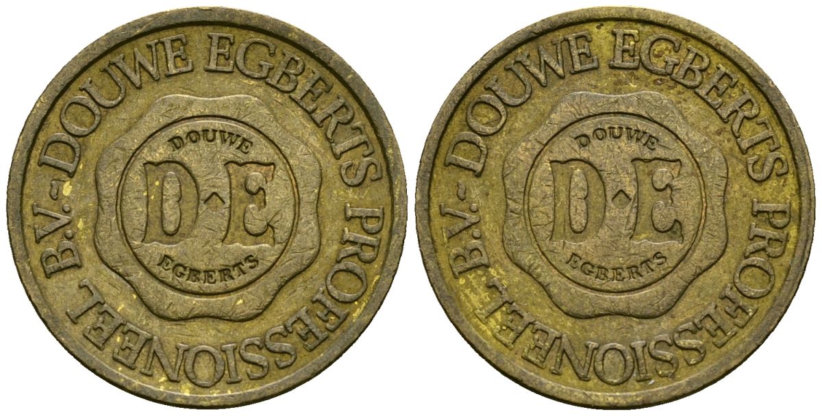 Нидерланды жетон ND жетон кофемашины - Douwe Egberts латунь 4167-412