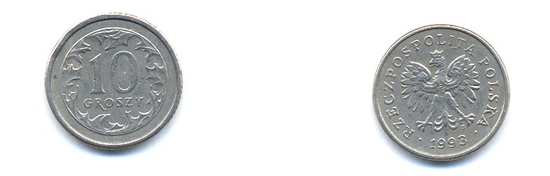 ПОЛЬША 10 ГРОШЕЙ 1993 KM 279 медно-никель 4379-545