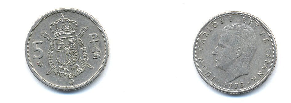 ИСПАНИЯ 5 ПЕСЕТ 1978 KM 807 медно-никель 54-1732