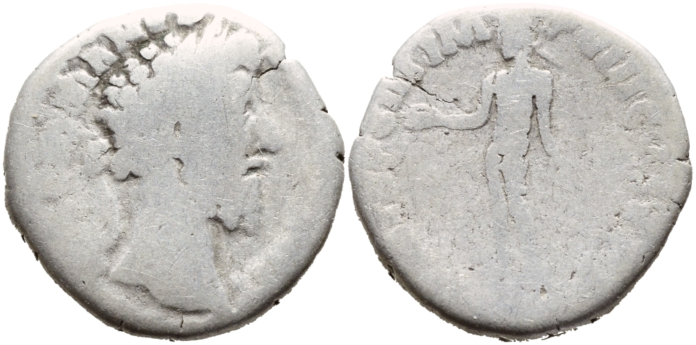 Римская Империя денарий 180-192 Коммод fine серебро 00-000-00