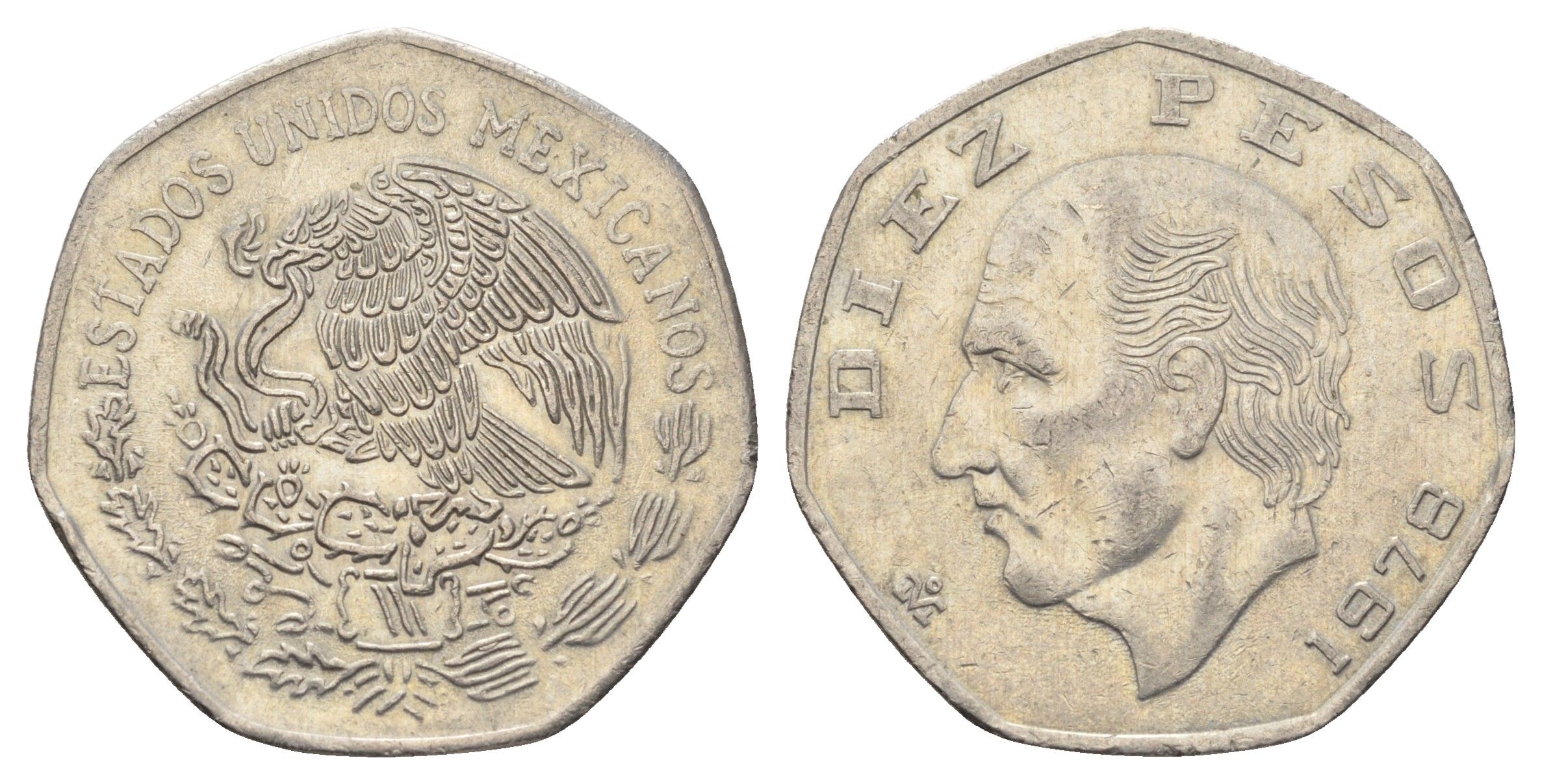 Мексика 10 песо 1978 Мигель Идальго-и-Костилья KM 477.2 медно-никель 4661-1142