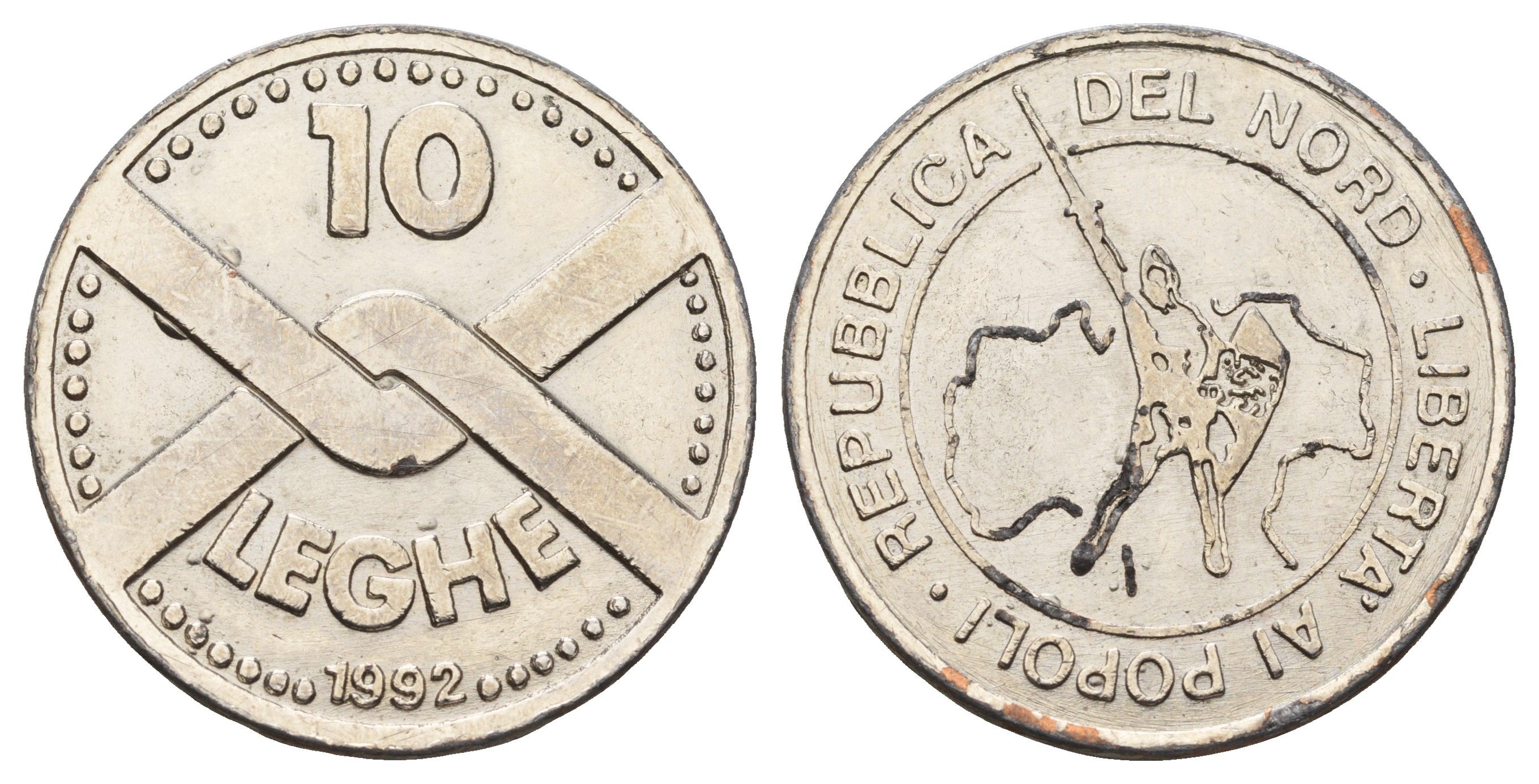 Республика Севера (Италия) 10 лиг (лег) 1992 Партия «Республика Севера» (также известная как «Лига Севера») была основана Умберто Босси в 1990 году. Она представляет собой альянс городских лиг, выступающих за объединение севера Италии и его отделение от о