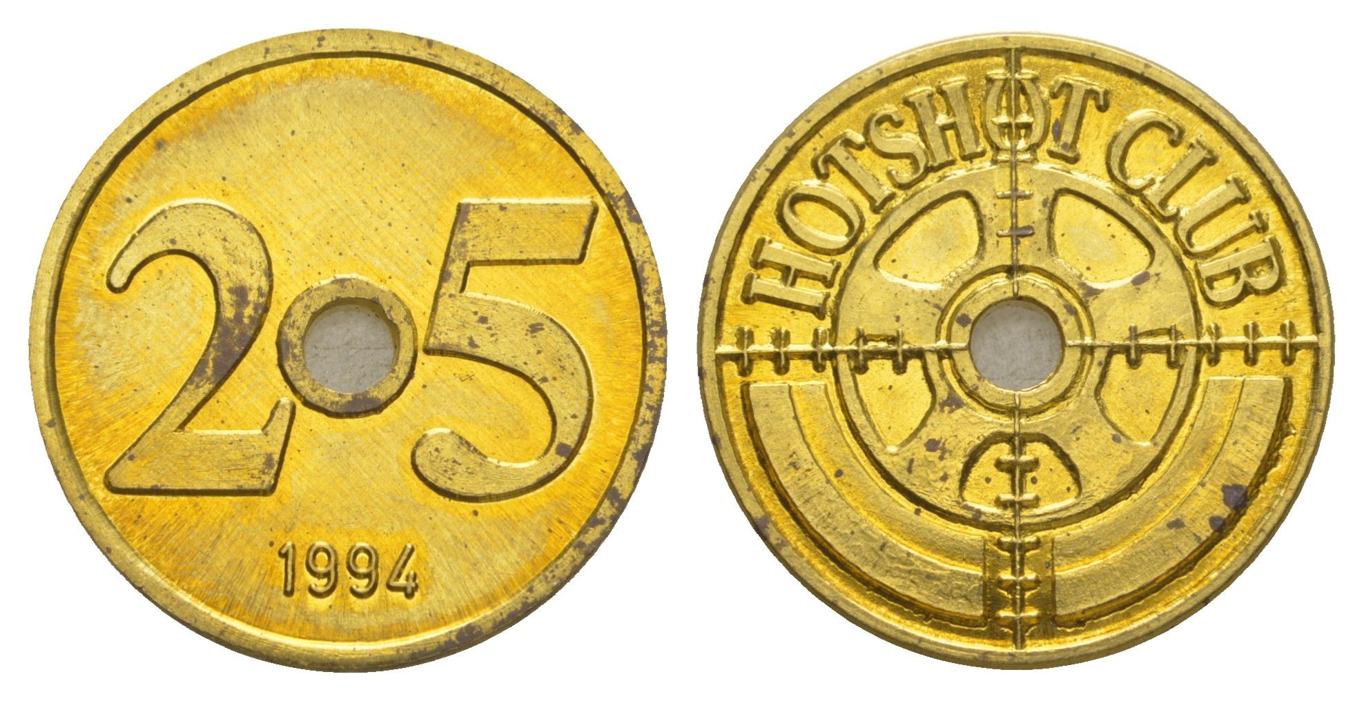 Нидерлданды, HOTSHOT CLUB жетон в 25 центов 1499 диаметр 25 мм, вес 6,2 гр латунь UNC 4171-1244