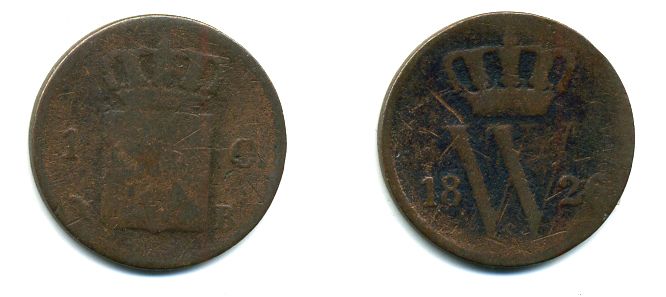 Нидерландская Индия 1 цент 1826 медь 36-1057