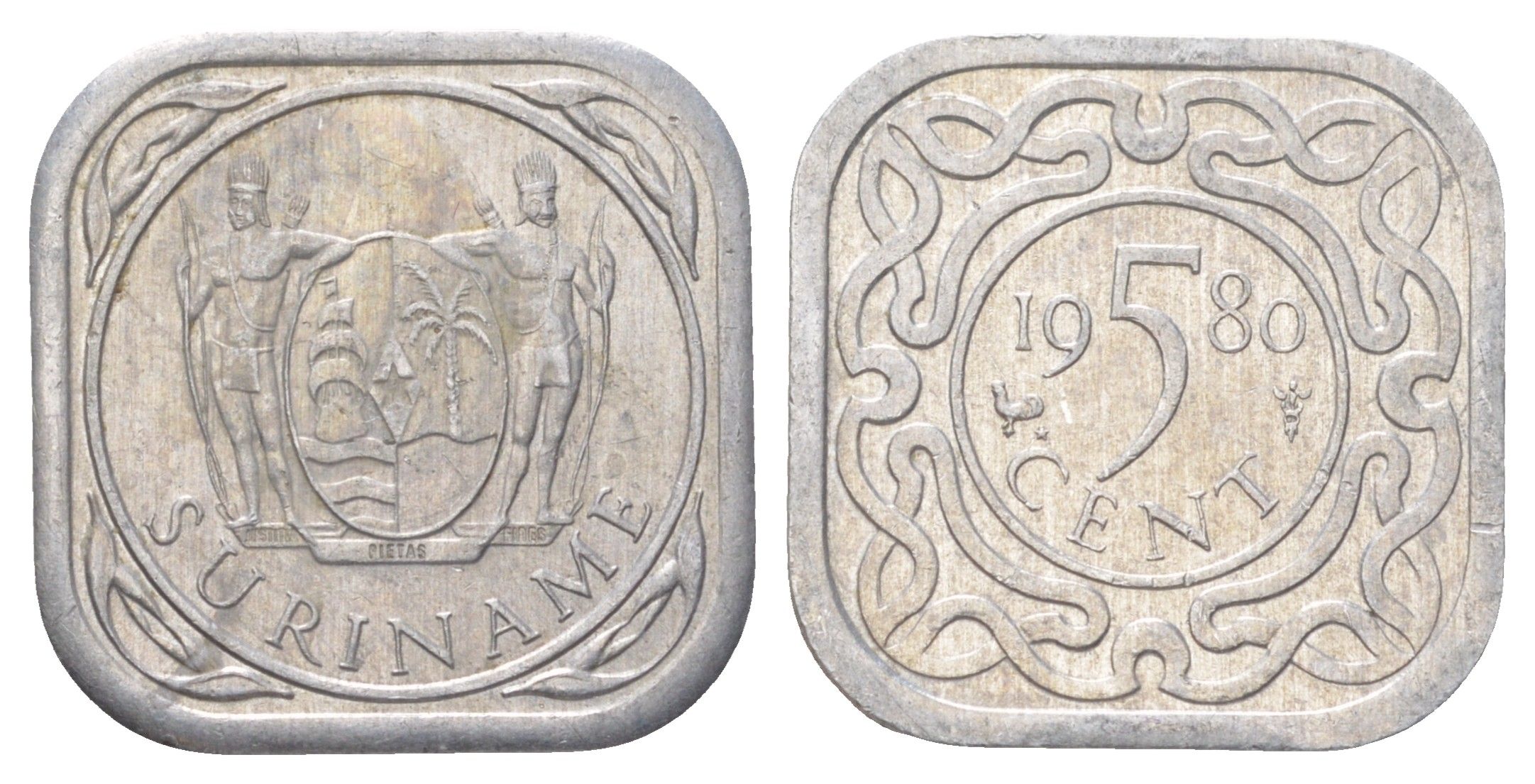 Суринам 5 центов 1980 KM 12a алюминий UNC 4625-316