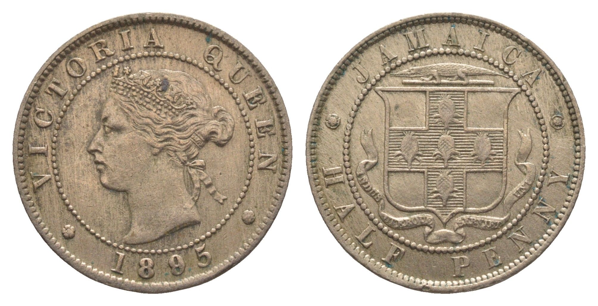 Ямайка 1/2 пенни 1895 Виктория (1837-1901) KM 16 медно-никель 1529-1111