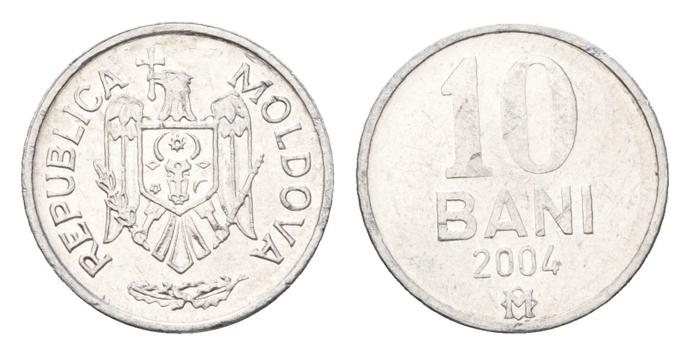 Молдавия (Молдова) 10 бань (бани) 2004 KM 7 алюминий UNC 4694-1049