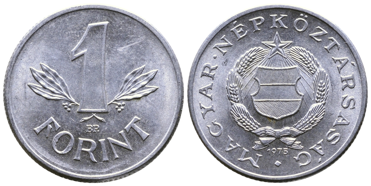 Венгрия 1 форинт 1975 BP KM 575 алюминий UNC 25-632