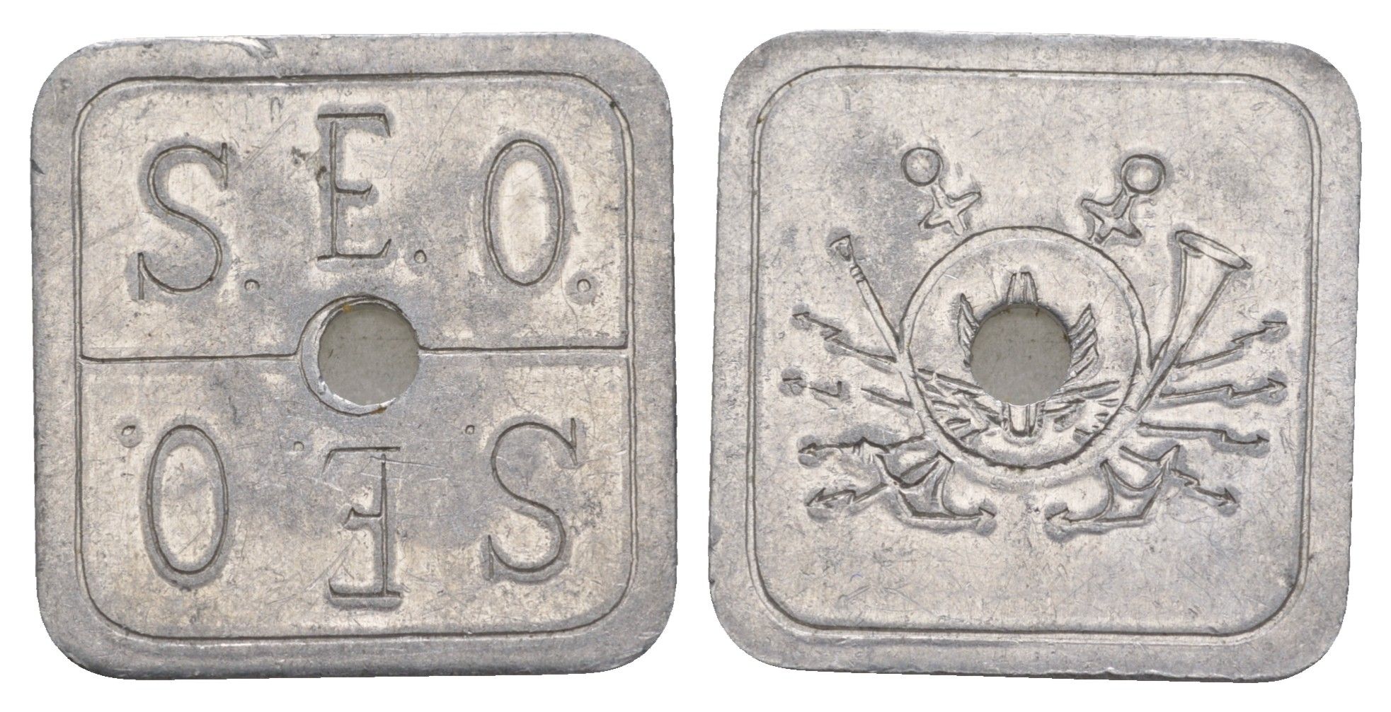 Бельгия жетон S.E.O. - Spaarzaamheid Economie 1892 алюминий 413-6823