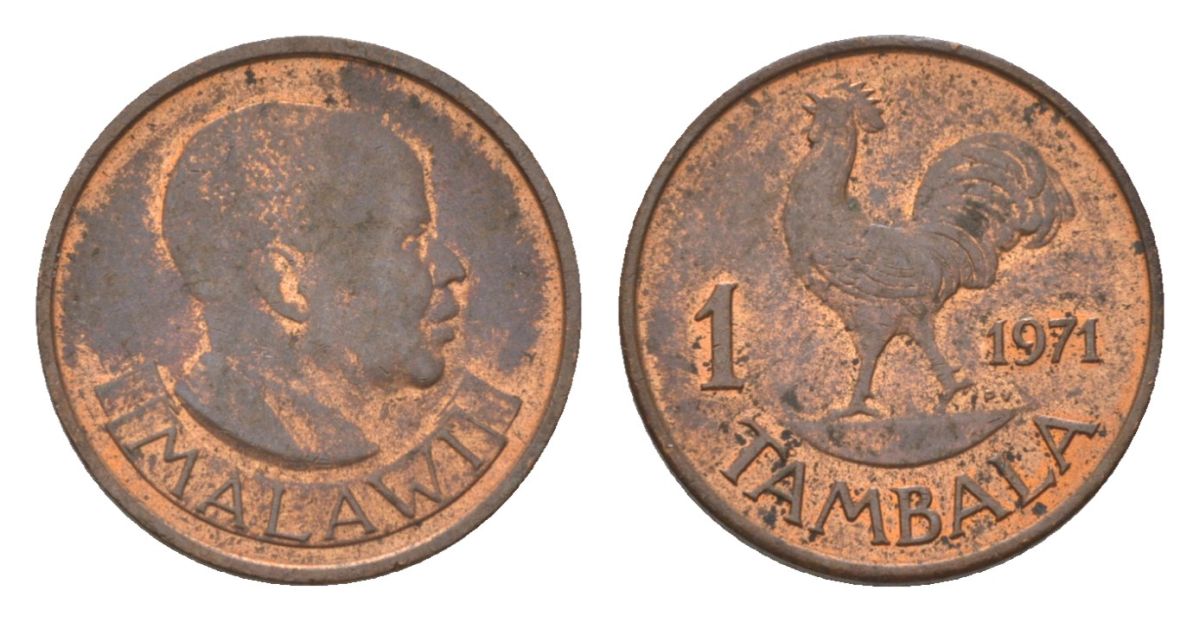 Малави 1 тамбала 1971 KM 7 бронза 4627-716