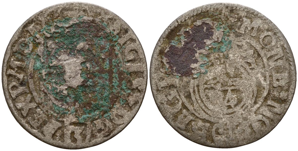 Польша 3 полкера (3 полторака - 1 крейцер) 1623 Сигизмунд III Ваза (1587-1632) Gorecki B.23 серебро 4158-1255