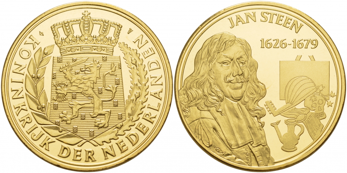 НИДЕРЛАНДЫ МЕДАЛЬ ЯН СТИИН (1626-1679) UNC 06-131-14