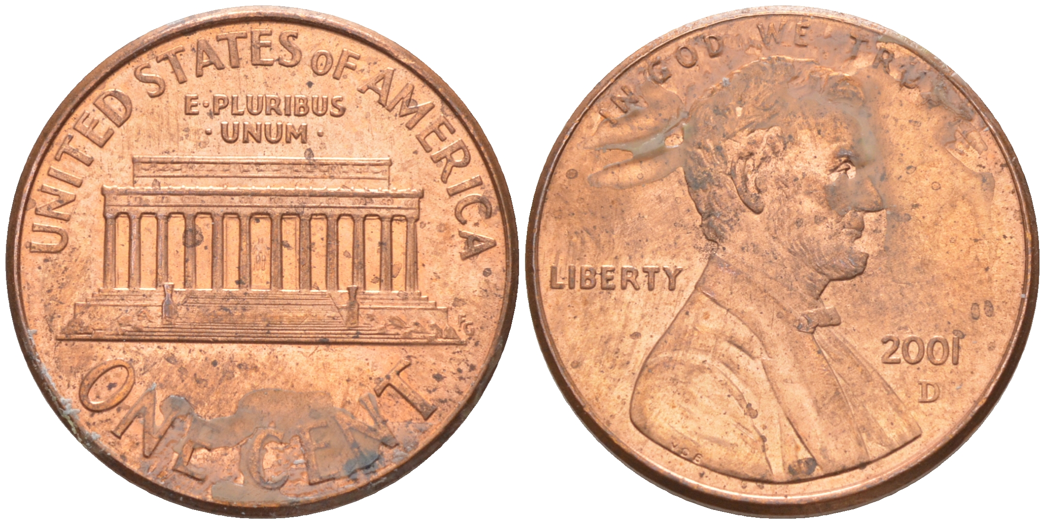 США 1 ЦЕНТ 2004 ЛИНКОЛЬН KM 201b цинк плакированный медью 187-1212