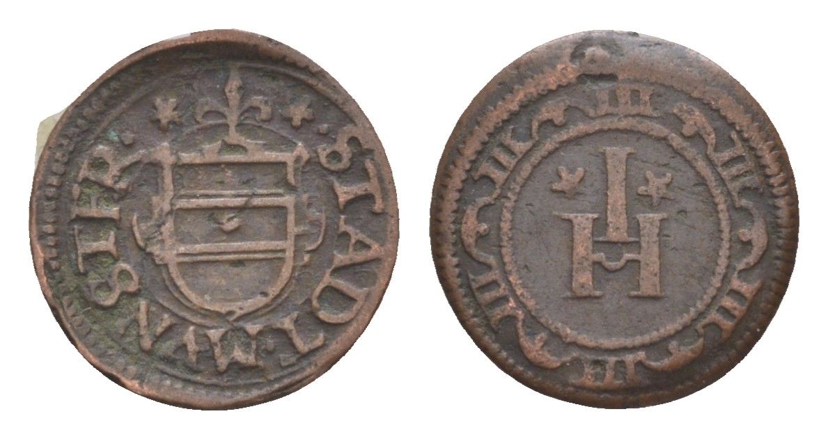 Мюнстер 1 геллер ND (1620) KM 345 медь 633-1845