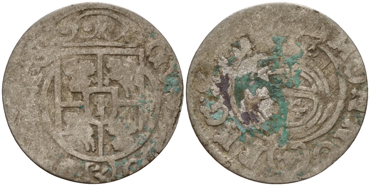 Польша 3 полкера (3 полторака - 1 крейцер) ND (1620-1627) Сигизмунд III Ваза (1587-1632) KM 41 серебро 4158-1115