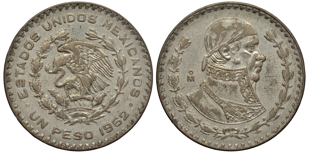 Мексика 1 песо 1962 Хосе Мария Морелос KM 459 серебро 107-1115