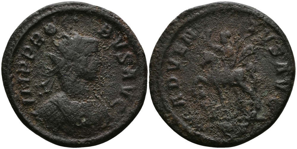 Римская Империя аврелианиан 278 - 280 Проб ADVENTVS AVG Рим fine RIC 157 бронза 1073-9-102