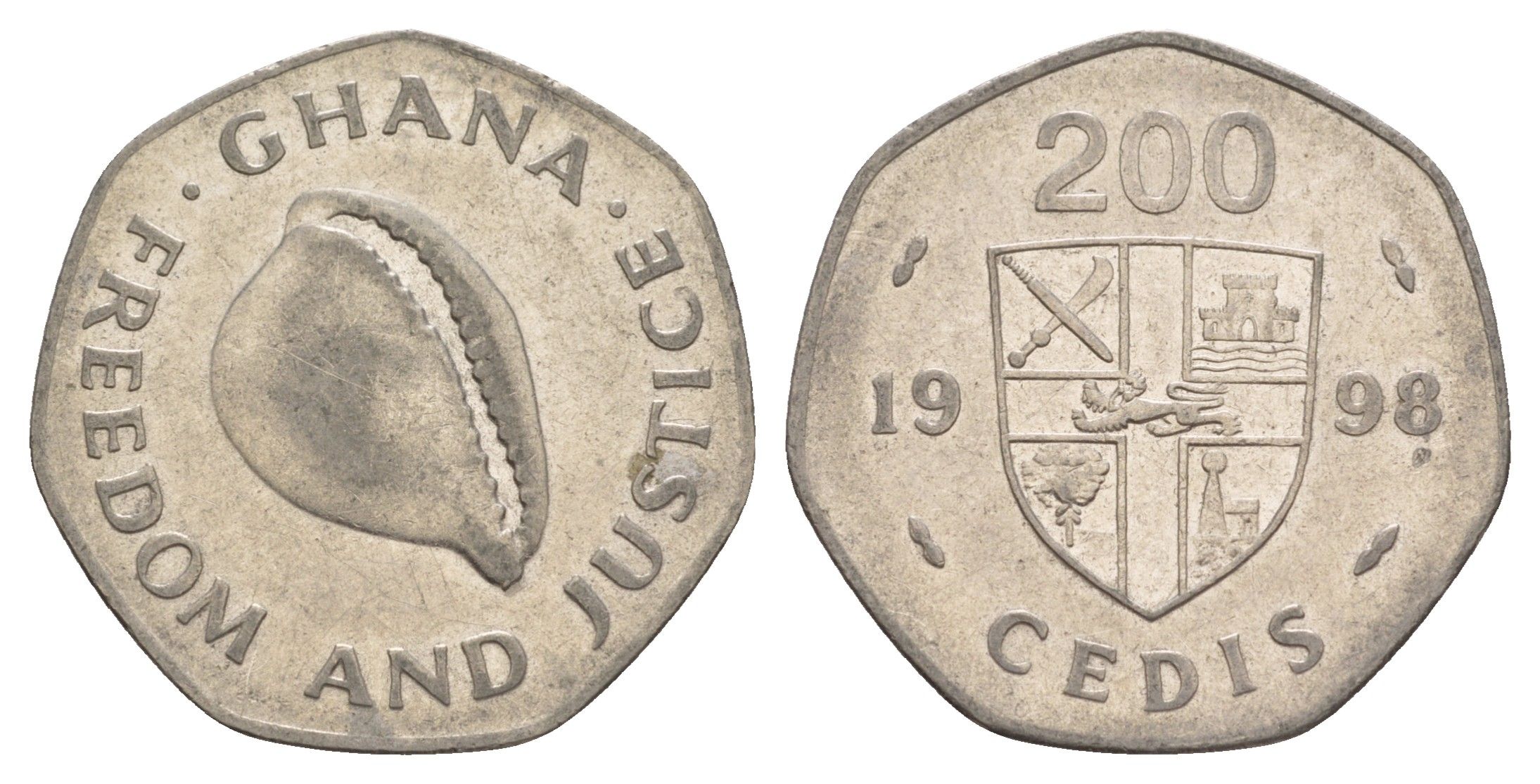 Гана 200 седи 1998 KM 35 сталь плакированная никелем 4656-727