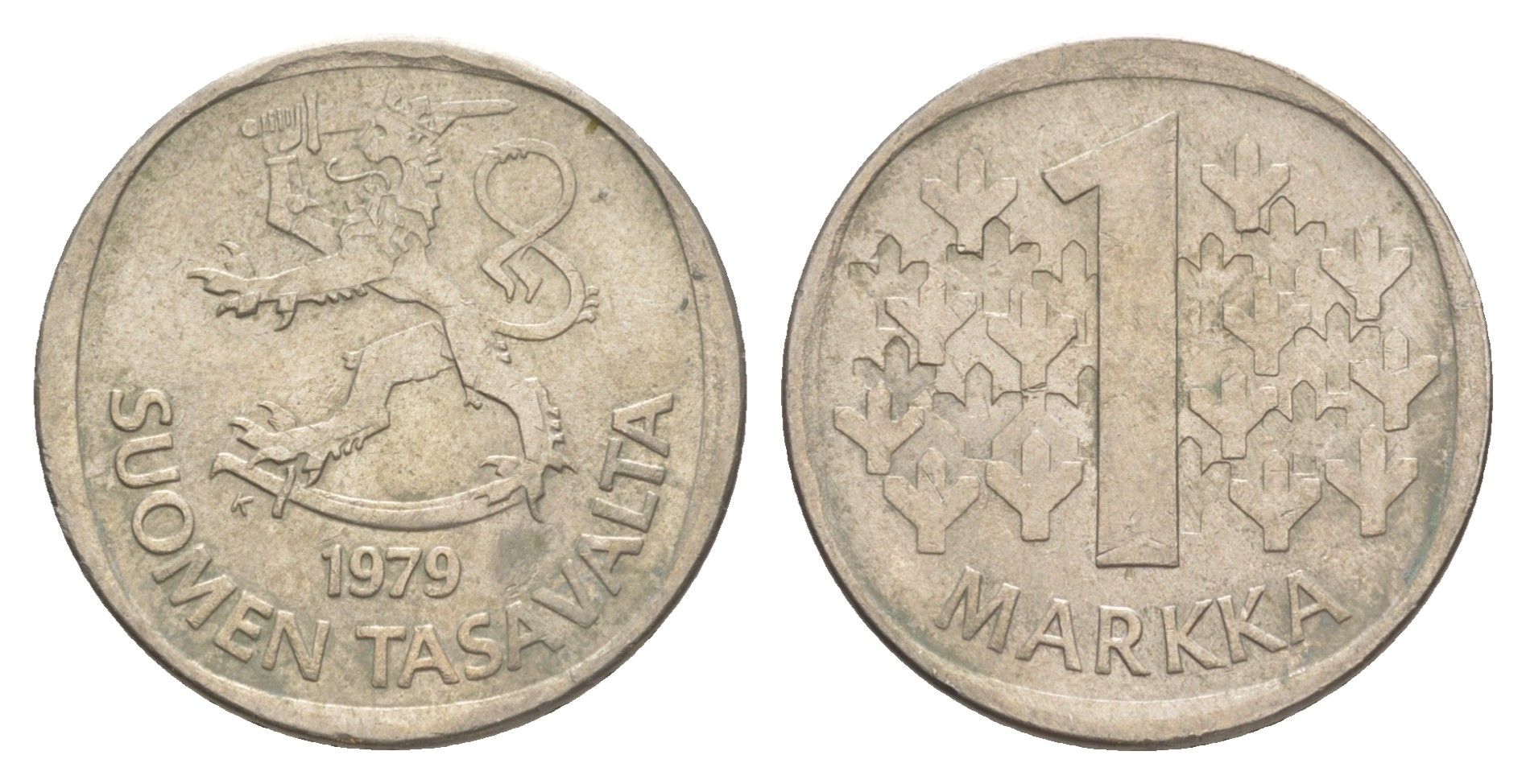 Финляндия 1 марка 1979 KM 49a медно-никель 4648-544