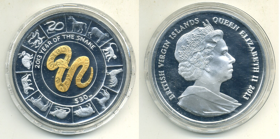 БРИТАНСКИЕ ВИРГИНСКИЕ ОСТРОВА 30 ДОЛЛАРОВ 2013 СЕРИЯ ЛУННЫЙ КАЛЕНДАРЬ, 2013 ГОД ГОД ЗМЕИ, ВЕС 5 УНЦИЙ, 155,5 гр.ПОЗОЛОТА, ТИРАЖ 1000 экз., В ОРИГИНАЛЬНОЙ ДЕРЕВЯННОЙ КОРОБКЕ С СЕРТИФИКАТОМ серебро PROOF 5-2-26