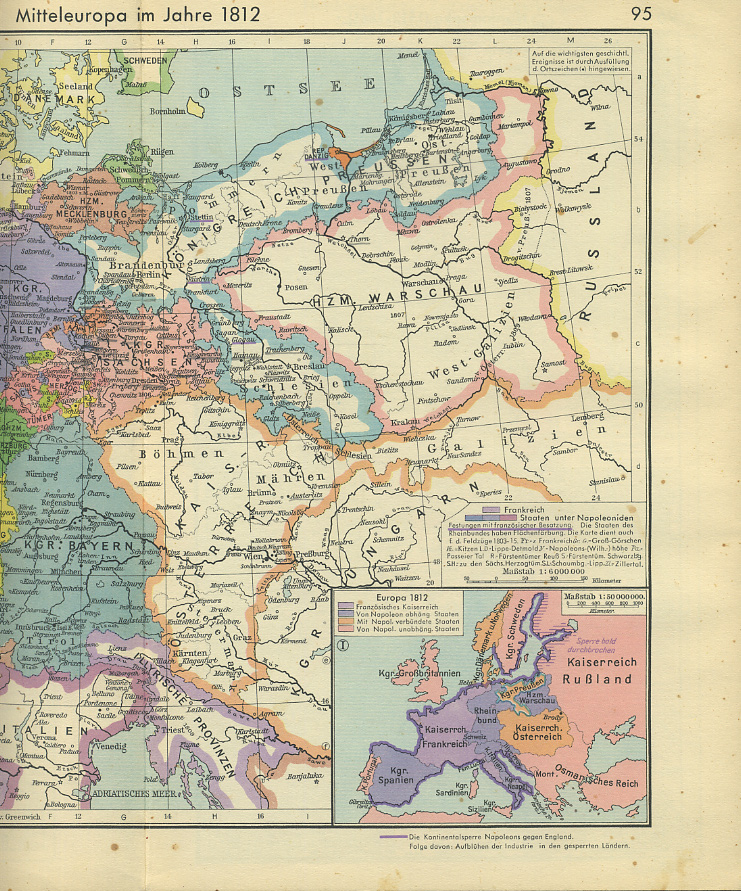 Ф.В. Путцгер атлас по школьной истории. от древности до наших дней 1954 F.W. Putzger, historisher schulatlas von der altenzeit bis zur gegenwart, 144 страницы полные цветных карт, в том числе в несколько разворотов немецкий 58-01-12-10