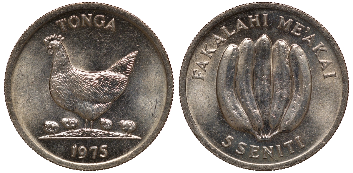 Тонга 5 сенити 1975 FAO KM 44 медно-никель M51-20